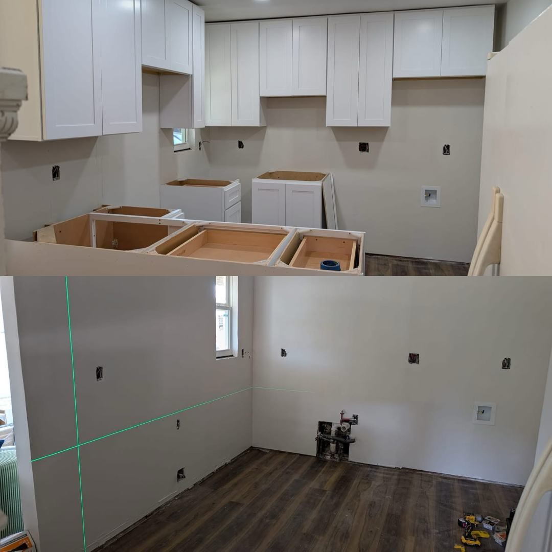 Kitchen Build-Out — before and after